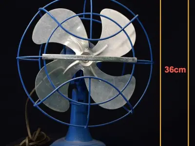 Retro Desk Fan 3D print model