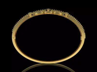 Art Deco Bracelet 17 3D print model