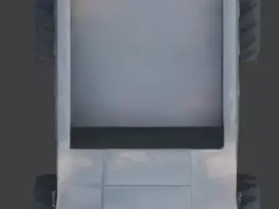 Industrial Heavy Mining Truck 3D Model Low-poly 3D model