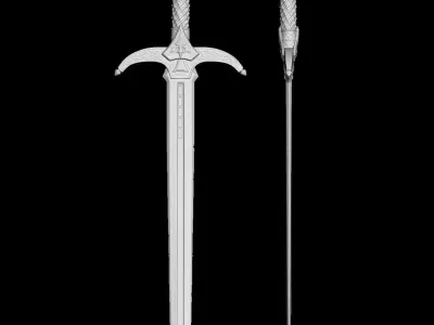 Fantasy Sword 3D model purchase