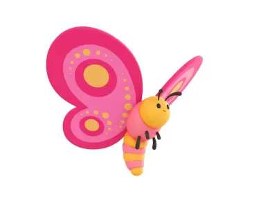 Character203 Butterfly 3D model
