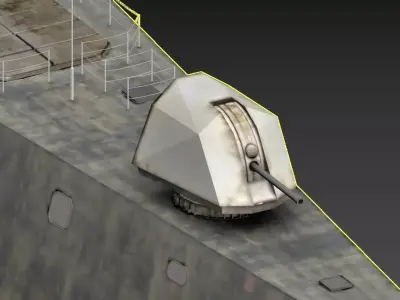 USS Independence LCS Trimaran Warship 3D Model 3D model