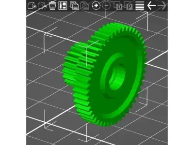 Marui Hunter and Galaxy idler gear with bearings part nro M0134 3D print model