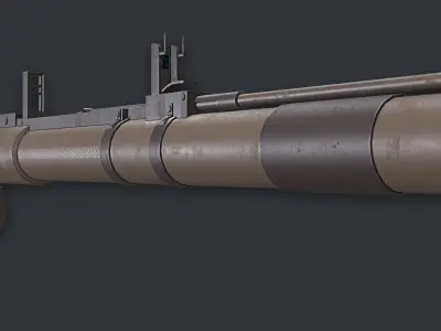 Rocket Launcher Game Ready 9 Low-poly 3D model