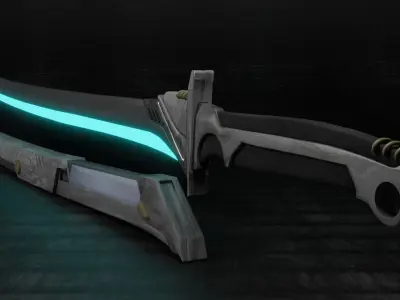 Sci-Fi Katana 3D model