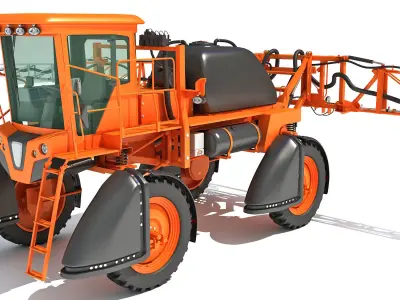 Self Propelled Farm Sprayer 3D model buy