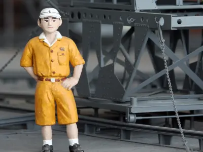 transporting the aircraft to the catapult 3D print model