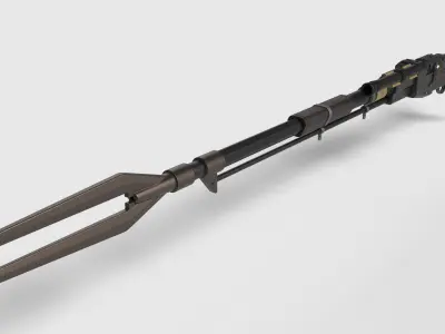 Amban sniper blaster rifle from The Mandalorian 3D model