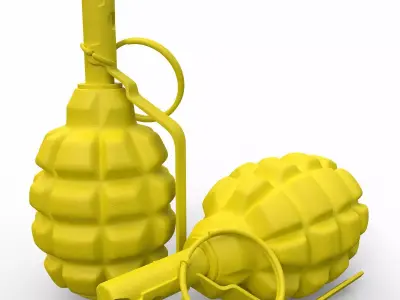 F1 Hand Grenade 3D print model