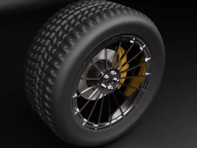wheel 3D model by CodeByte from CGTrader (PBR)