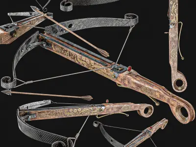 Crossbow   King  Edition Low-poly 3D model