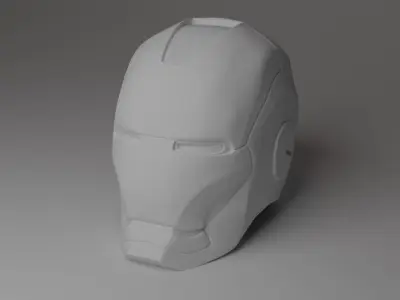 Iron Man Helmet 3D model shop