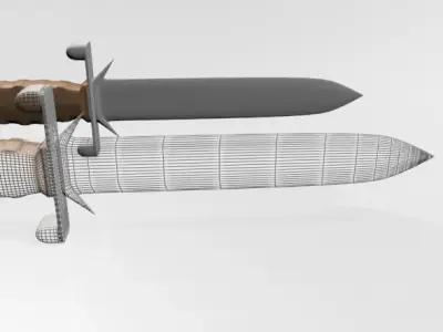 Dagger 01 3D model