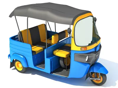 Mini Taxi 3D model