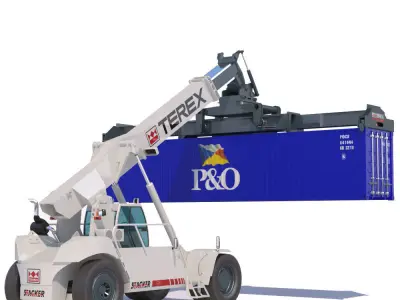 Super stacker TEREX TFC 45 3D model