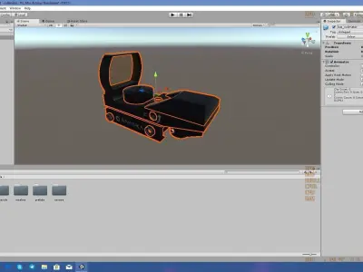 Collimator scope Free low-poly 3D model