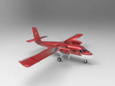  DHC-6 Twin Otter Airplane 3D model