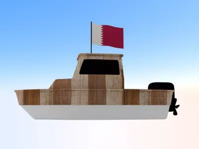 Qatar Fishing Boat 3D model