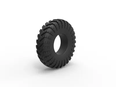 Military tire I-159 Scale 1 to 25 3D print model