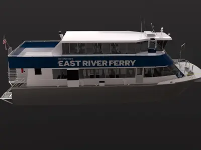 New York East River Ferry Boat 3D model