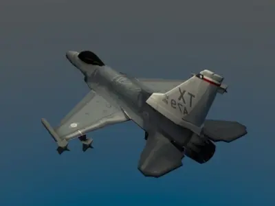 General Dynamics F-16 Free low-poly 3D model