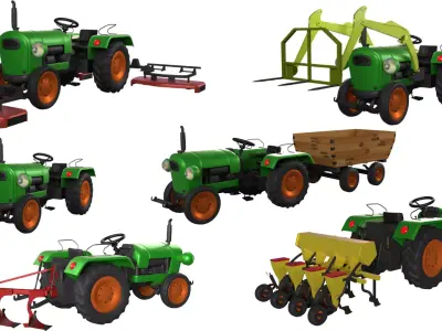 Tractor Collection 3D model