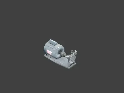 Pump02 machine Low-poly 3D model