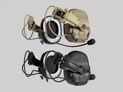 OPS Core AMP Headset Low-poly 3D model