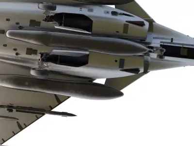 Dassault Rafale with interior 3D model