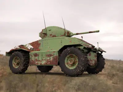 aec armoured military vehicle 3d model 3D model