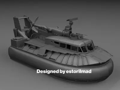 HOVERCRAFT PATROL AIR CUSHION VEHICLE PACV VIETNAM 3D print model