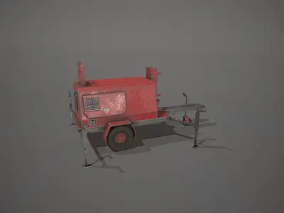 Red Generator Low-poly 3D model