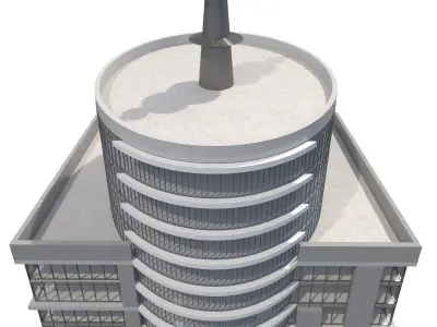 Commercial Building-017 Office Tower 3D model