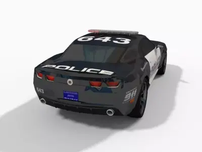 Barricade transformer car model 3D model