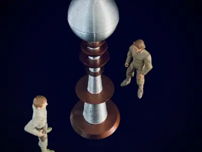 Custom TESLA BALL FRANKENSTEIN LAB DIORAMA PART 3D print model