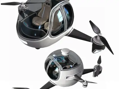 Taxi Drone 3D model