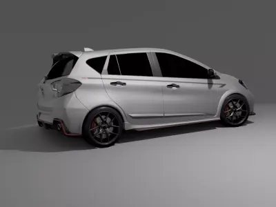 Perodua Myvi GT Concept 2018 3D model