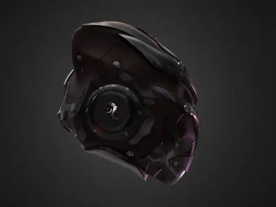 HighPoly Sci-fi Helmet - Ngchipv Free 3D model