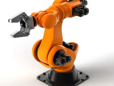 Industrial robot 3D model 5