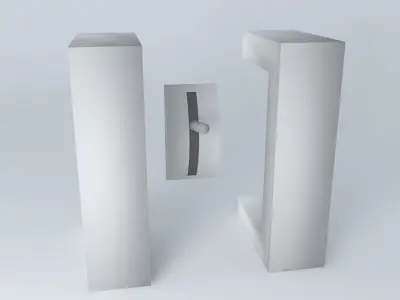 switch pair of squares Free 3D model