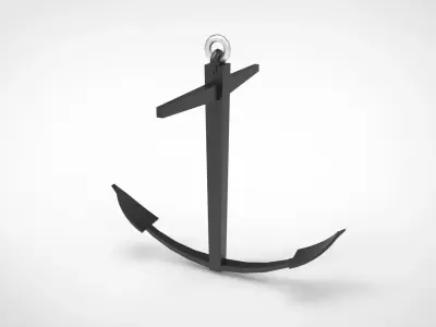 Kedge Anchor 3D model