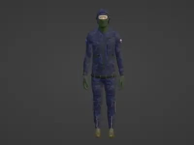 Australia Soldier 3D model