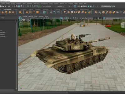 High Quality 3D Model of Military Tank  3D model