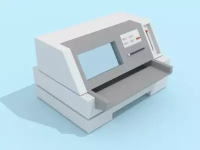Machine atm Low-poly 3D model