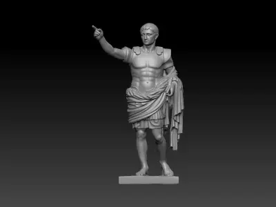 Augustus of Prima Porta - High-Poly Digital Sculpture 3D print model
