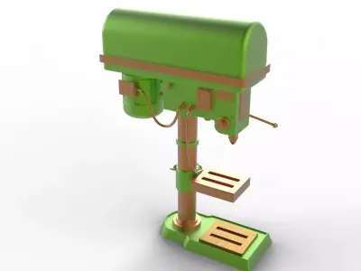 Drill Machine 3D model get