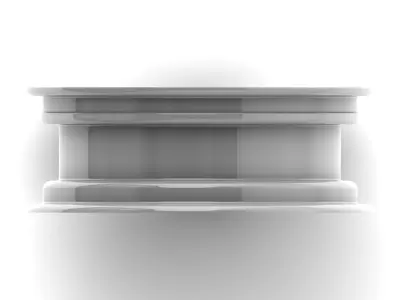 12 inch x 4 inch Trailer Wheel 3D model