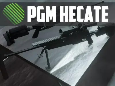 PGM hecate ultime ratio Low-poly 3D model