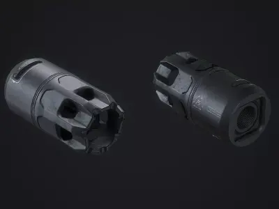 Strike Industries Oppressor Blast Shield Low-poly 3D model