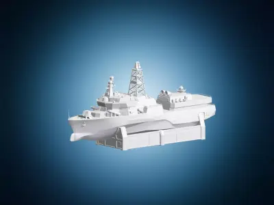 Udaloy Class Destroyer Model 3D print model